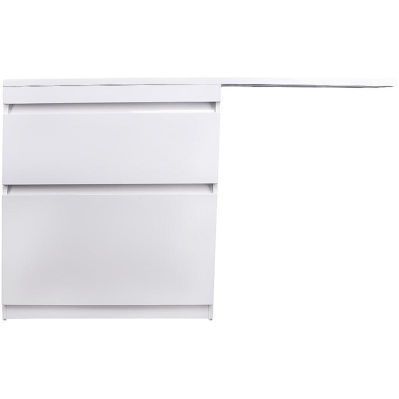 Тумба под раковину Style Line Даллас Люкс Plus 140 L СС-00002385 Белая, купить, цена, заказать, магазин, доставка, скидка, промокод, купить, цена, заказать, магазин, доставка, скидка, промокод