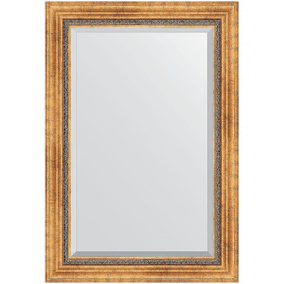 Зеркало Evoform Exclusive 96х66 BY 3438 с фацетом в багетной раме - Римское золото 88