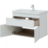 Тумба с раковиной Aquanet Ирис new 80 312430 подвесная Белый глянец, купить, цена, заказать, магазин, доставка, скидка, промокод, купить, цена, заказать, магазин, доставка, скидка, промокод