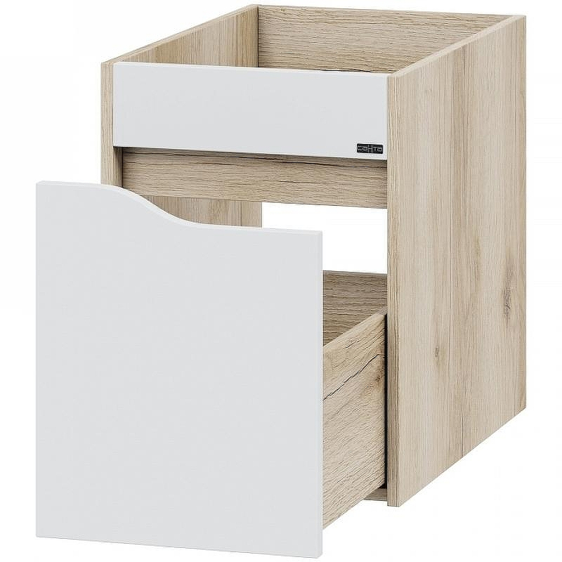 Тумба под раковину СанТа Сатурн 100 700406 подвесная Белая Дуб австрийский, купить, цена, заказать, магазин, доставка, скидка, промокод, купить, цена, заказать, магазин, доставка, скидка, промокод