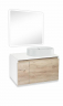 Тумба под раковину Runo Бари 80 00-00001375 подвесная Крафт дуб Белая, купить, цена, заказать, магазин, доставка, скидка, промокод, купить, цена, заказать, магазин, доставка, скидка, промокод