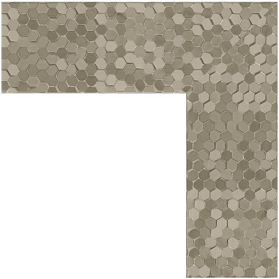 Зеркало Evoform Definite Floor 197х108 BY 6018 в багетной раме - Соты титан 70