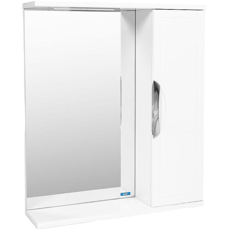 Зеркало со шкафом VIANT Лима 70 VLIM70-ZSH Белое, купить, цена, заказать, магазин, доставка, скидка, промокод, купить, цена, заказать, магазин, доставка, скидка, промокод