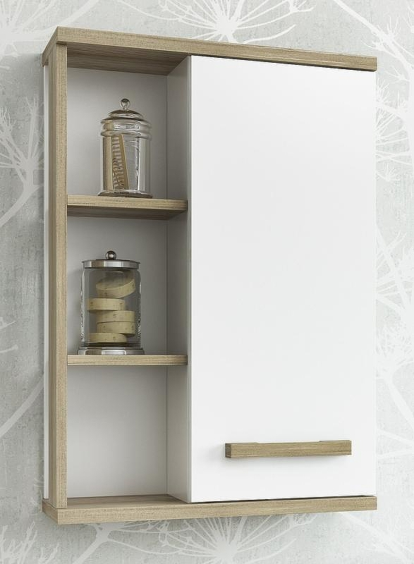 Шкаф подвесной Sanflor Ингрид 50 С03688 Белый Швейцарский вяз, купить, цена, заказать, магазин, доставка, скидка, промокод, купить, цена, заказать, магазин, доставка, скидка, промокод