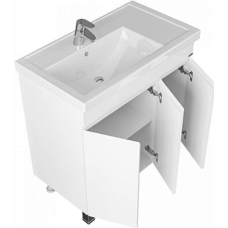 Тумба под раковину СанТа Марс 80 700217 Белая, купить, цена, заказать, магазин, доставка, скидка, промокод, купить, цена, заказать, магазин, доставка, скидка, промокод