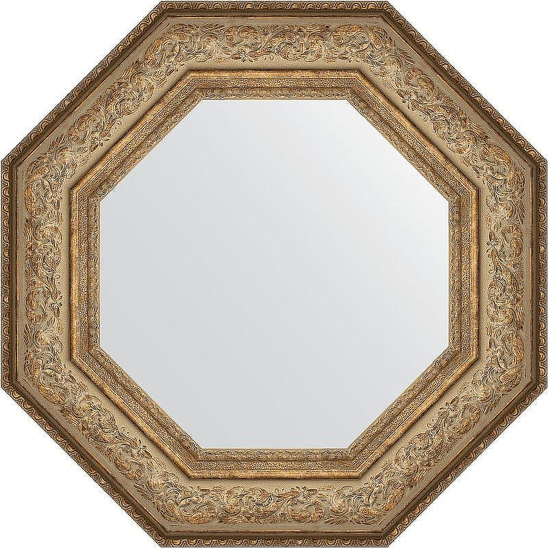 Зеркало Evoform Octagon 61х61 BY 3850 в багетной раме - Виньетка античная бронза 109, купить, цена, заказать, магазин, доставка, скидка, промокод, купить, цена, заказать, магазин, доставка, скидка, промокод