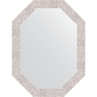 Зеркало Evoform Octagon 62x82 BY 7099 в багетной раме - Соты алюминий 70, купить, цена, заказать, магазин, доставка, скидка, промокод, купить, цена, заказать, магазин, доставка, скидка, промокод