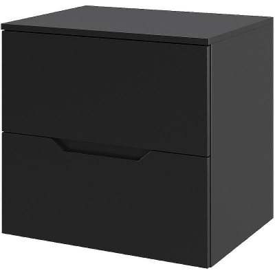 Тумба под раковину Orange Line 60 Li-60TubMDF подвесная Черная матовая