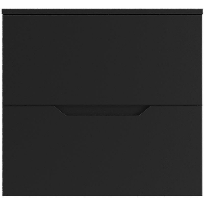 Тумба под раковину Orange Line 60 Li-60TubMDF подвесная Черная матовая