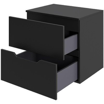 Тумба под раковину Orange Line 60 Li-60TubMDF подвесная Черная матовая