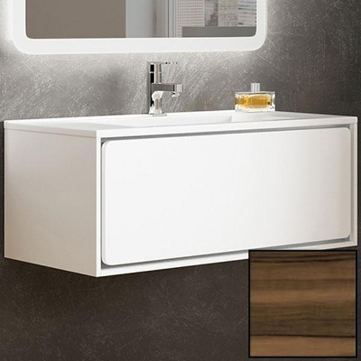 Тумба с раковиной SanVit Бруно-1 90 kbruno190 с фактурой под дерево подвесная Кедр