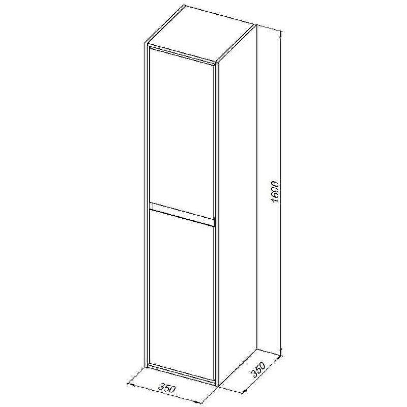 Шкаф пенал Aquanet Милан 35 336387 подвесной Дуб рошелье, купить, цена, заказать, магазин, доставка, скидка, промокод, купить, цена, заказать, магазин, доставка, скидка, промокод