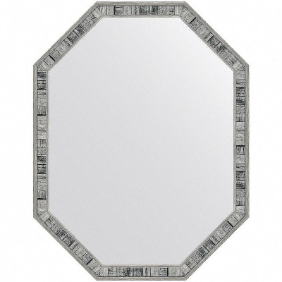 Зеркало Evoform Octagon 89x69 BY 7418 в багетной раме - Состаренное дерево 50