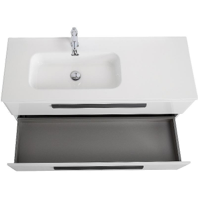 Тумба под раковину Cezares Eco-Cer-N 120 L ECO-CER-N-1200-2C-SO-BL-L подвесная Bianco Lucido без ручек