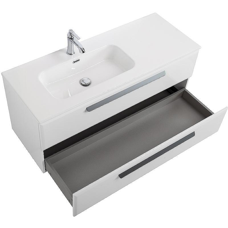 Тумба под раковину Cezares Eco-Cer-N 120 L ECO-CER-N-1200-2C-SO-BL-L подвесная Bianco Lucido без ручек, купить, цена, заказать, магазин, доставка, скидка, промокод, купить, цена, заказать, магазин, доставка, скидка, промокод