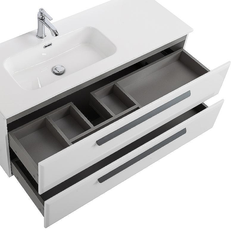 Тумба под раковину Cezares Eco-Cer-N 120 L ECO-CER-N-1200-2C-SO-BL-L подвесная Bianco Lucido без ручек, купить, цена, заказать, магазин, доставка, скидка, промокод, купить, цена, заказать, магазин, доставка, скидка, промокод