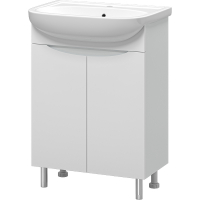 Тумба с раковиной Misty Смайл 60 УТ000013112 Белая, купить, цена, заказать, магазин, доставка, скидка, промокод, купить, цена, заказать, магазин, доставка, скидка, промокод