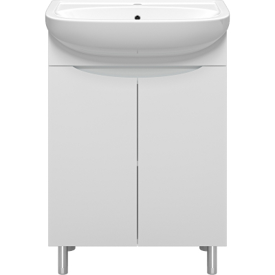 Тумба с раковиной Misty Смайл 60 УТ000013112 Белая
