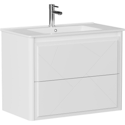 Тумба под раковину Allen Brau Paris 80 1.360001.WM подвесная Белая матовая