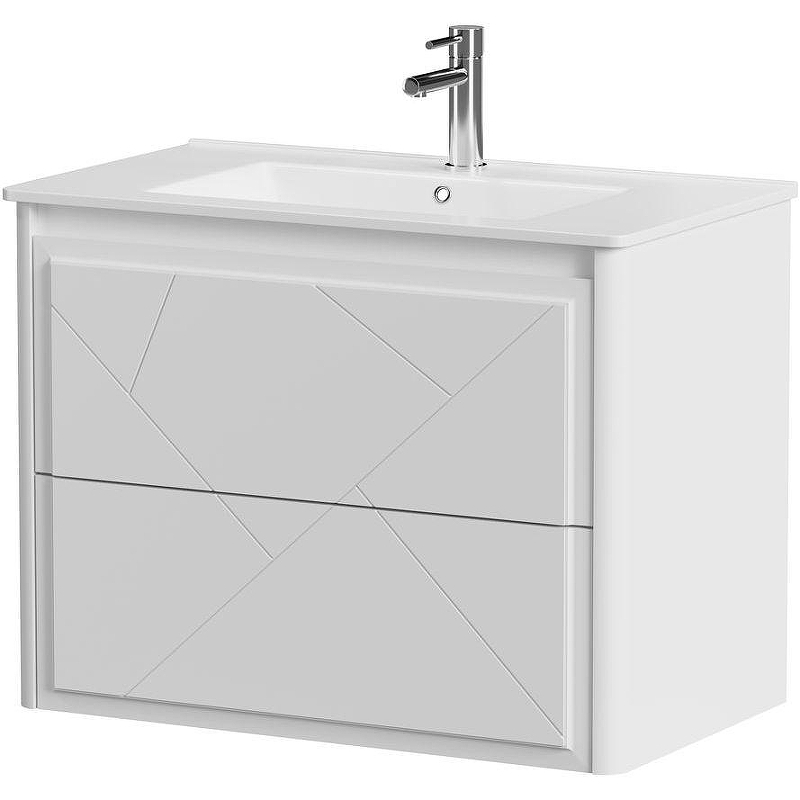 Тумба под раковину Allen Brau Paris 80 1.360001.WM подвесная Белая матовая, купить, цена, заказать, магазин, доставка, скидка, промокод, купить, цена, заказать, магазин, доставка, скидка, промокод