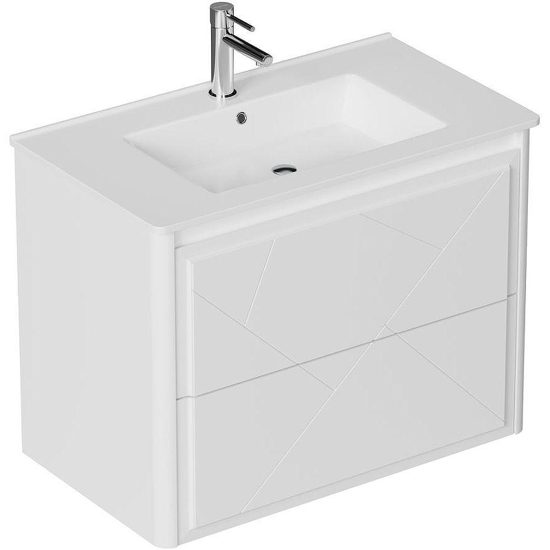 Тумба под раковину Allen Brau Paris 80 1.360001.WM подвесная Белая матовая, купить, цена, заказать, магазин, доставка, скидка, промокод, купить, цена, заказать, магазин, доставка, скидка, промокод