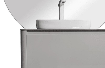 Тумба с раковиной Black&White Universe U915.1400L 140 L 9151400 подвесная Glossy light grey