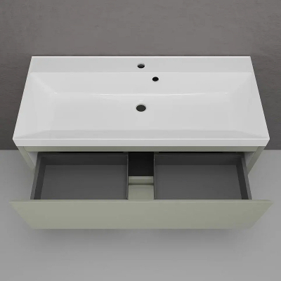 Тумба под раковину Style Line Манхэттен 100 ЛС-00002370 цвет Олива