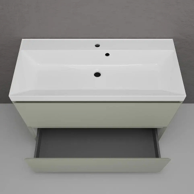 Тумба под раковину Style Line Манхэттен 100 ЛС-00002370 цвет Олива