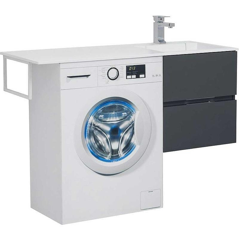 Тумба под раковину Aquanet Алвита 120 R 243662 подвесная Серый антрацит, купить, цена, заказать, магазин, доставка, скидка, промокод, купить, цена, заказать, магазин, доставка, скидка, промокод