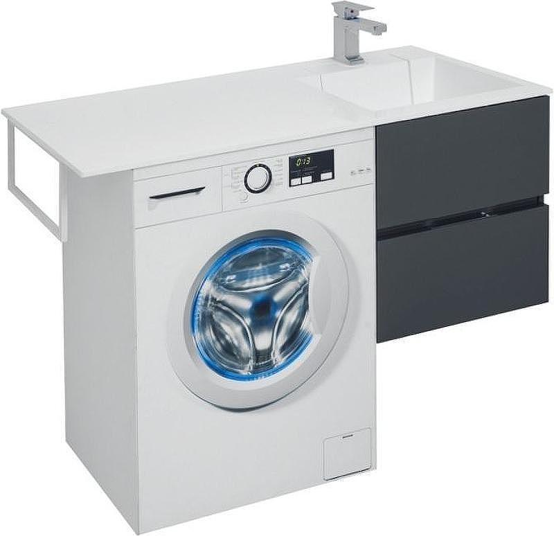 Тумба под раковину Aquanet Алвита 120 R 243662 подвесная Серый антрацит, купить, цена, заказать, магазин, доставка, скидка, промокод, купить, цена, заказать, магазин, доставка, скидка, промокод