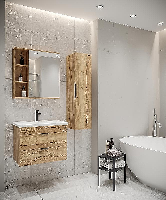 Зеркальный шкаф Grossman Форта 70 207002 Дуб галифакс, купить, цена, заказать, магазин, доставка, скидка, промокод, купить, цена, заказать, магазин, доставка, скидка, промокод