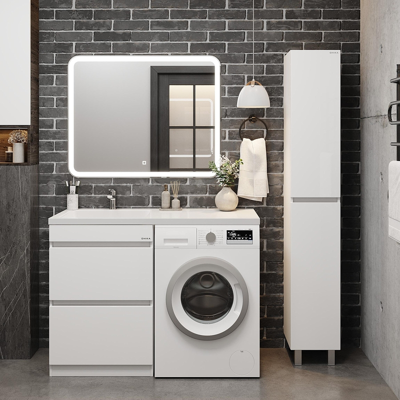 Тумба под раковину Onika Милтон 48 104801 цвет Белый, купить, цена, заказать, магазин, доставка, скидка, промокод, купить, цена, заказать, магазин, доставка, скидка, промокод