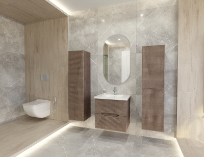 Тумба под раковину Caprigo Modo Terza 60 35611-RF15 подвесная цвет Скайрос