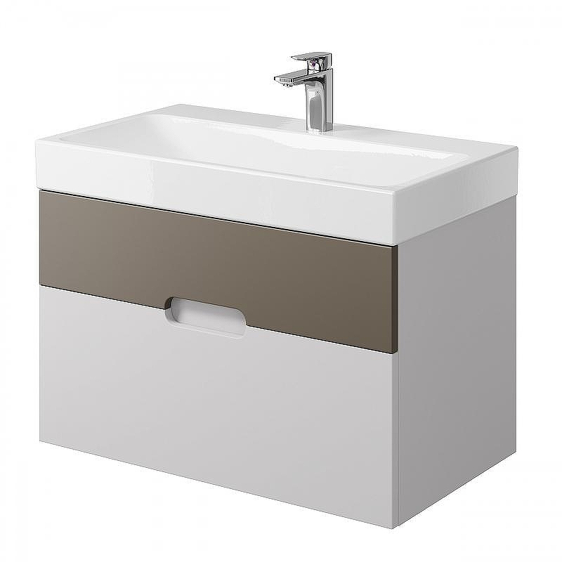 Тумба под раковину Creto Malibu 80 7-1078CapS подвесная Capuchino Soft, купить, цена, заказать, магазин, доставка, скидка, промокод, купить, цена, заказать, магазин, доставка, скидка, промокод