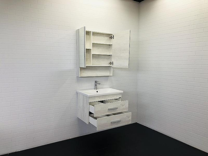 Зеркальный шкаф Comforty Никосия 70 00-00006163 Дуб белый, купить, цена, заказать, магазин, доставка, скидка, промокод, купить, цена, заказать, магазин, доставка, скидка, промокод