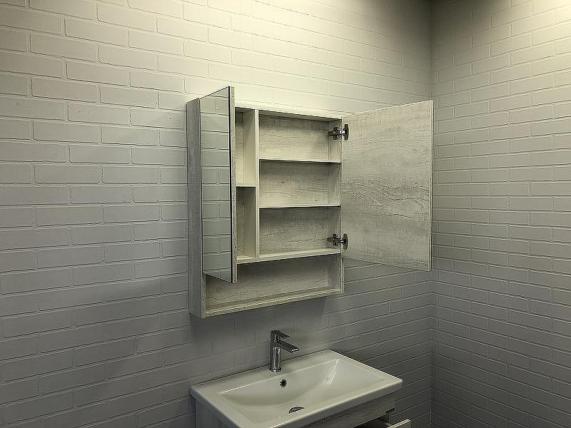 Зеркальный шкаф Comforty Никосия 70 00-00006163 Дуб белый, купить, цена, заказать, магазин, доставка, скидка, промокод, купить, цена, заказать, магазин, доставка, скидка, промокод