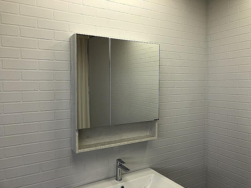 Зеркальный шкаф Comforty Никосия 70 00-00006163 Дуб белый, купить, цена, заказать, магазин, доставка, скидка, промокод, купить, цена, заказать, магазин, доставка, скидка, промокод