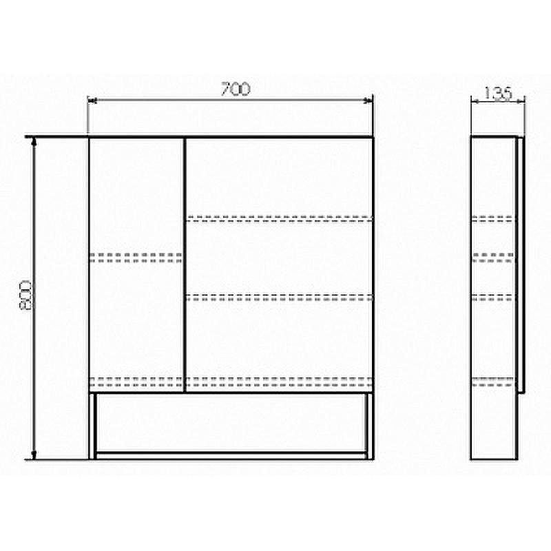 Зеркальный шкаф Comforty Никосия 70 00-00006163 Дуб белый, купить, цена, заказать, магазин, доставка, скидка, промокод, купить, цена, заказать, магазин, доставка, скидка, промокод