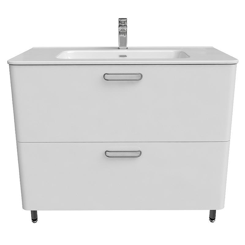 Тумба с раковиной Iddis Brick 100 BRI10WFi95K Белая, купить, цена, заказать, магазин, доставка, скидка, промокод, купить, цена, заказать, магазин, доставка, скидка, промокод