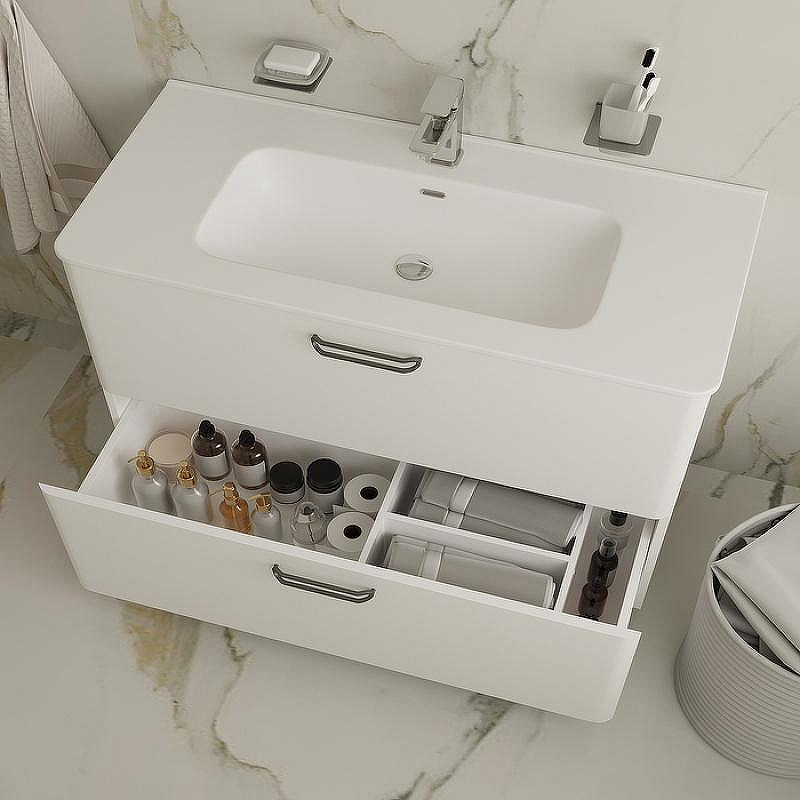 Тумба с раковиной Iddis Brick 100 BRI10WFi95K Белая, купить, цена, заказать, магазин, доставка, скидка, промокод, купить, цена, заказать, магазин, доставка, скидка, промокод