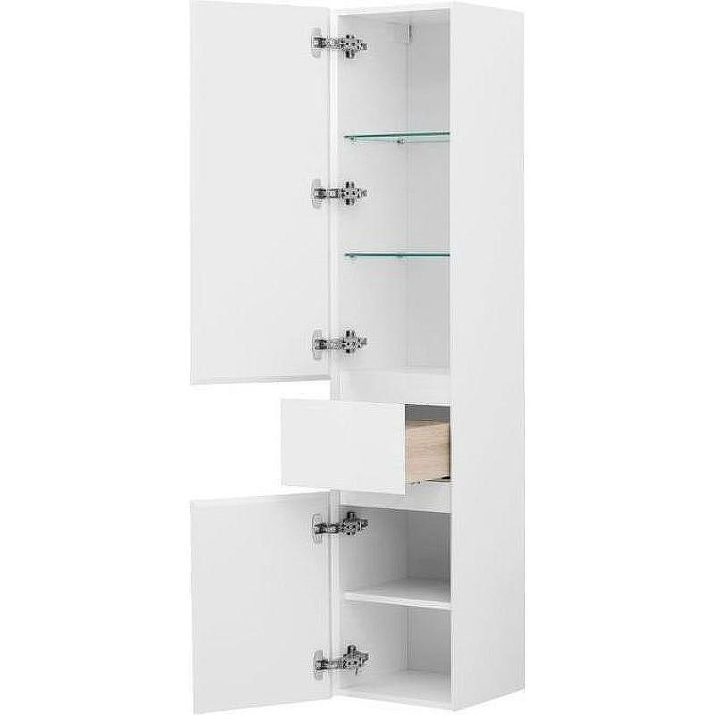 Шкаф пенал Aquanet Йорк 35 L 209143 подвесной Белый, купить, цена, заказать, магазин, доставка, скидка, промокод, купить, цена, заказать, магазин, доставка, скидка, промокод