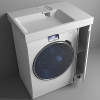 Тумба с раковиной Эстет Riga Luxe L 80 ФР-00009658 Белая, купить, цена, заказать, магазин, доставка, скидка, промокод, купить, цена, заказать, магазин, доставка, скидка, промокод