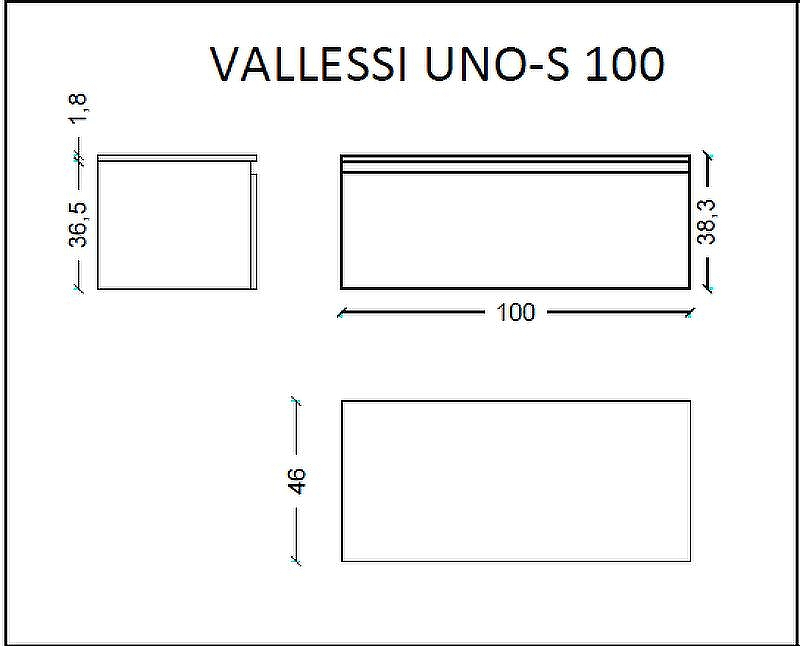 Тумба Boheme Armadi Art Vallessi UNO-S 100 897-100-W подвесная White, купить, цена, заказать, магазин, доставка, скидка, промокод, купить, цена, заказать, магазин, доставка, скидка, промокод