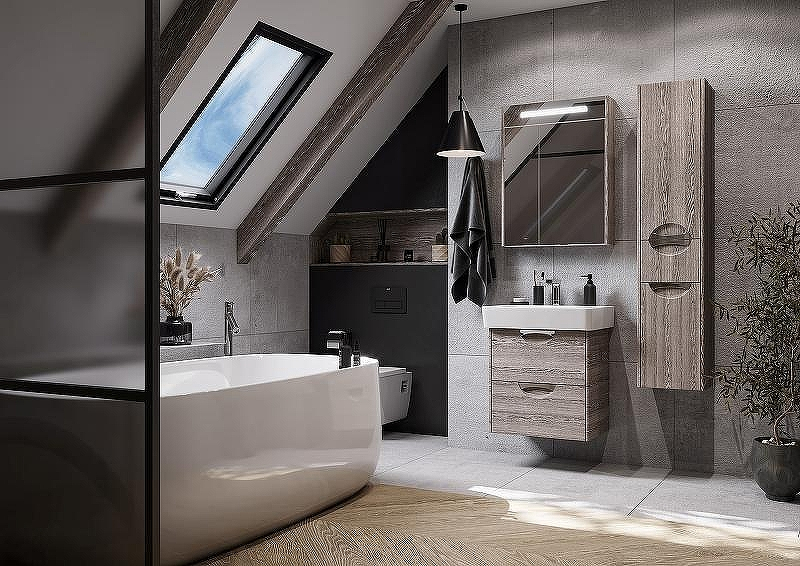 Шкаф пенал Aquaton Сильва 32 R 1A215603SIW6R подвесной с бельевой корзиной Дуб фьорд, купить, цена, заказать, магазин, доставка, скидка, промокод, купить, цена, заказать, магазин, доставка, скидка, промокод