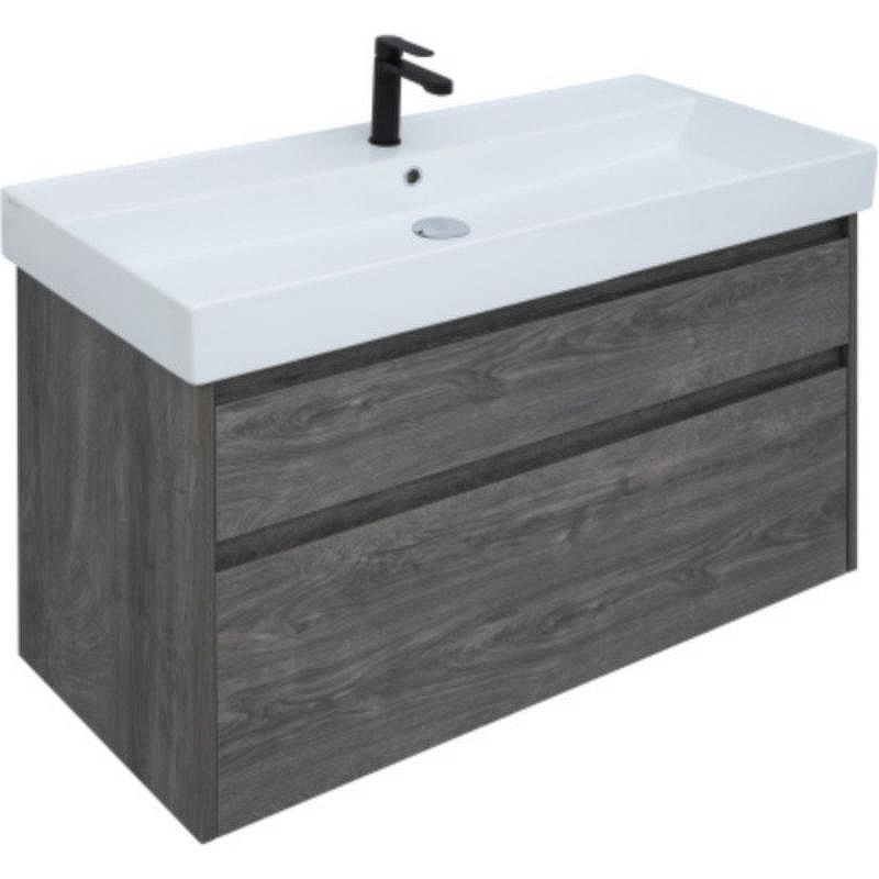 Тумба под раковину Aquanet Nova Lite Slim Synergy 100 249941 подвесная Дуб рошелье, купить, цена, заказать, магазин, доставка, скидка, промокод, купить, цена, заказать, магазин, доставка, скидка, промокод