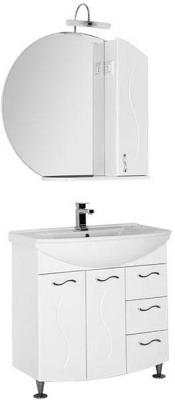 Тумба под раковину Aquanet Моника 85 186771 Белая
