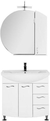 Тумба под раковину Aquanet Моника 85 186771 Белая