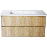 Тумба под раковину Bellezza Лоренцо 100 4639117270479 подвесная Дуб светлый, купить, цена, заказать, магазин, доставка, скидка, промокод, купить, цена, заказать, магазин, доставка, скидка, промокод
