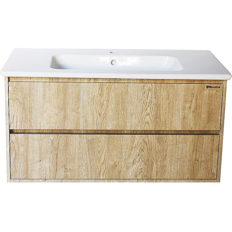 Тумба под раковину Bellezza Лоренцо 100 4639117270479 подвесная Дуб светлый, купить, цена, заказать, магазин, доставка, скидка, промокод, купить, цена, заказать, магазин, доставка, скидка, промокод