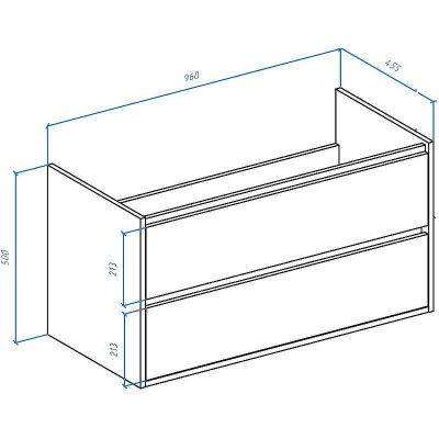 Тумба под раковину Bellezza Лоренцо 100 4639117270479 подвесная Дуб светлый